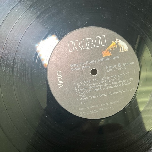Diana Ross, -  Why do Fools Fall in Love- vintage vinyl record from 1981 - Picture 11 of 11